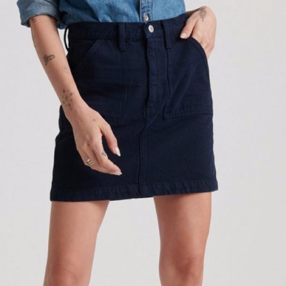Lucky Brand navy skirt, mini skirt, utility skirt